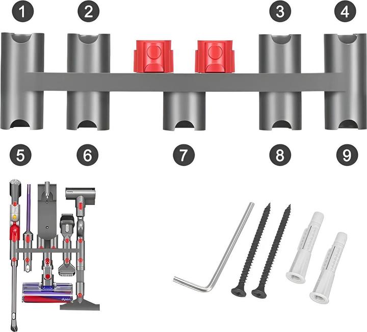 Immagine prodotto Novidarte Supporto per accessori per aspirapolvere Dyson