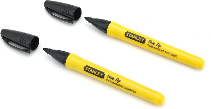 Image du produit Stanley Marqueur permanent à pointe fine () (Noir, 20 mm, 2 x)