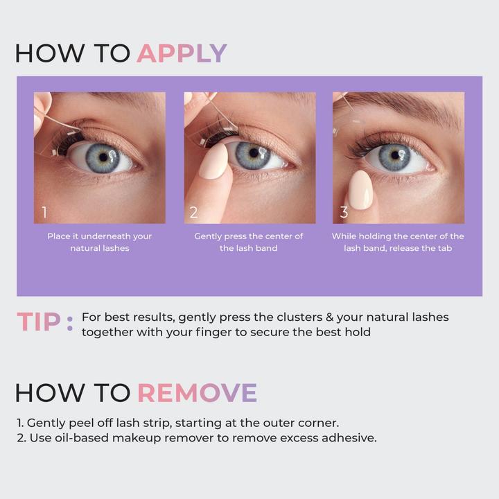 Actual product image KISS Impress Easy Tab False Eyelashes (Artificial eyelashes)