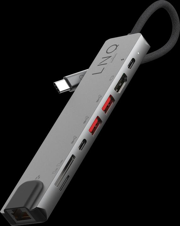Actual product image LINQ Connects 8 in 1 Hub Pro (USB-C, 1 Ports)