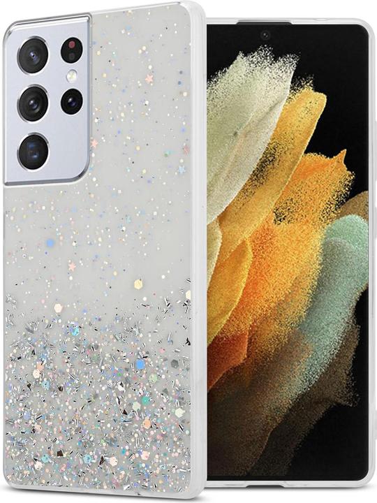 Transparent avec paillettes