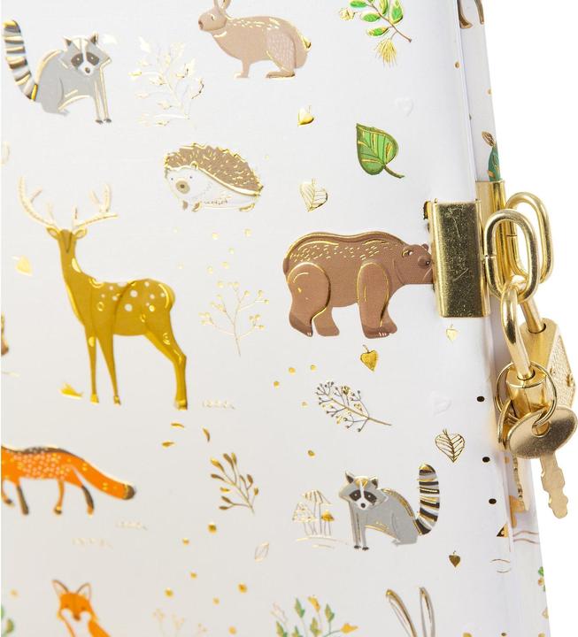 Actual product image Goldbuch Diary with Castle Woodland white Turnowsky (16.5 x 16.5 cm, Plain, Hardcover)