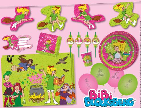Produktbild DH-Konzept Party Deko Set Bibi Blocksberg für 8 Kinder