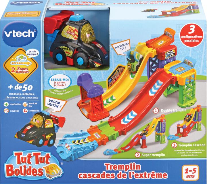 Actual product image VTech Tut Tut Bolides - Tremplin Cascades de l'extrême (+Lucas, roi du championnat) (French)