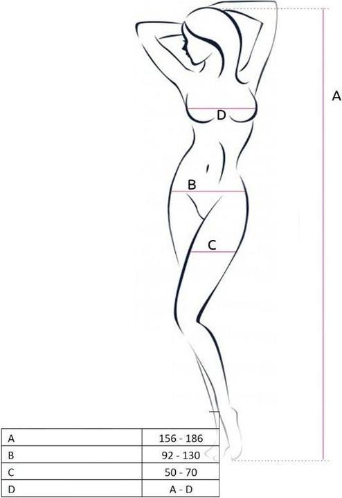 Produktbild Passion Woman Bs049 Bodystocking - Schwarze Eine Gr?Sse (One Size)