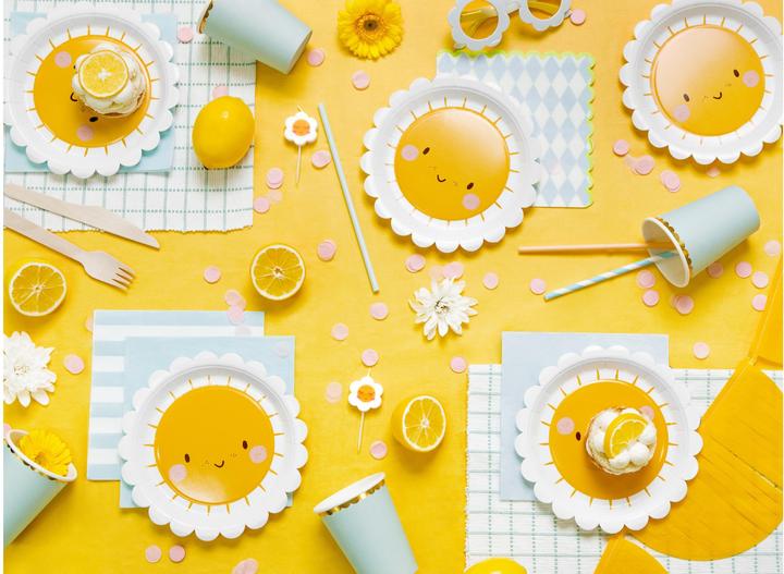 Actual product image Partydeco Assiettes - Soleil (6pcs) (6 x)