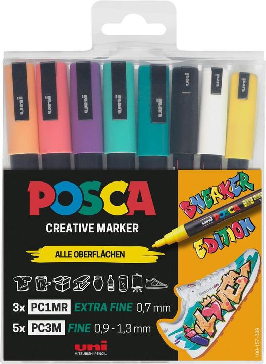 Actual product image Posca Sneaker acrylic pen (Multicoloured, 1.30 mm, 8 x)
