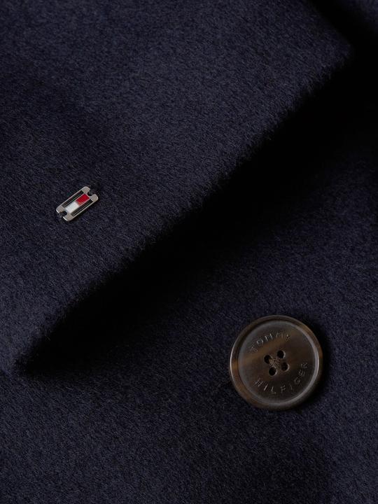 Actual product image Tommy Hilfiger Db funnel coat in wool blend with belt for women (38)