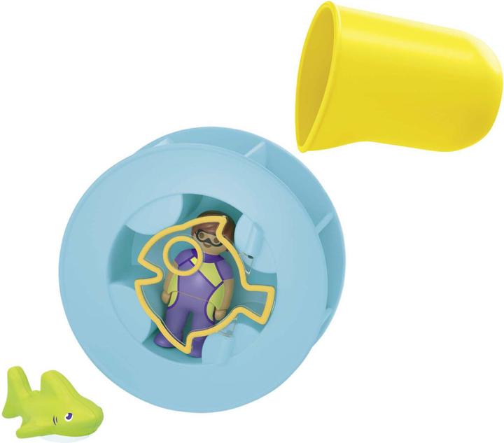 Image du produit Playmobil Roue à tourbillons d'eau avec bébé requin (71688, Playmobil Junior)