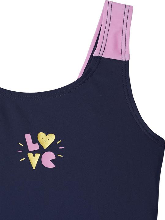 Produktbild Vertbaudet Badeanzug LOVE mit Badekappe Mädchen (128)