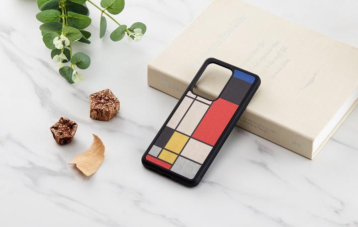Actual product image Man.Wand &WOOD case for Galaxy S20 Ultra mondrian wood juodas (Samsung Galaxy S20 Ultra)