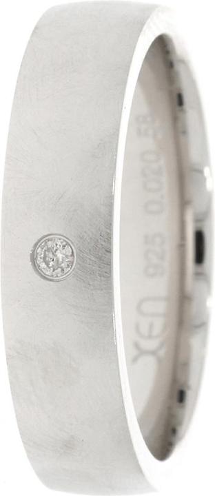 Produktbild Xen Bandring mit Diamant ca. 0,02 ct. (52, 925 Silber)