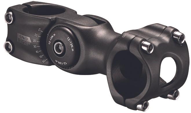 No Name MTB Vorbau AS-820A 1"-1 1/8" 25.4 x 90 mm 0-60° schwarz (90 mm, 25.40 mm)