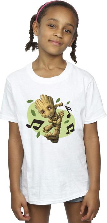 Immagine prodotto Guardians Of The Galaxy Groot Musical Notes Maglietta Ragazze (140, 146)