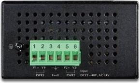 Image du produit Planet Commutateur Ethernet industriel IP30 8 ports 10/100/1000T 2 ports 100/1000X SFP (8 Ports)