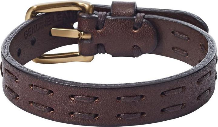 Fossil Armband Vintage Casual (25 cm, Edelstahl, Leder)