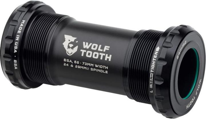 Wolf Tooth Bottom Bracket BSA, 24mm (Shimano), 68/73mm, black
