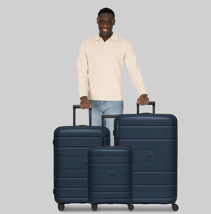 Actual product image Redolz Essentials 11 4 Rollen Kofferset 3-teilig mit Dehnfalte (240 l, XL (from 140l))