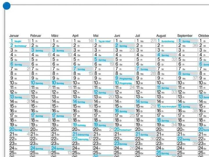 Bühner Ch poster calendar german M 12 67x47cm, 2021 (A0, No binding, German)