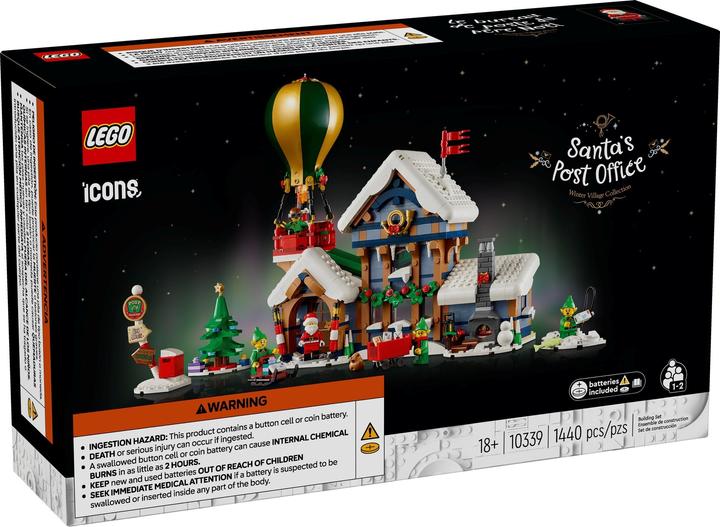 Productafbeelding LEGO Kerstman's postkantoor (10339, LEGO Icons, LEGO Zeldzame Sets)