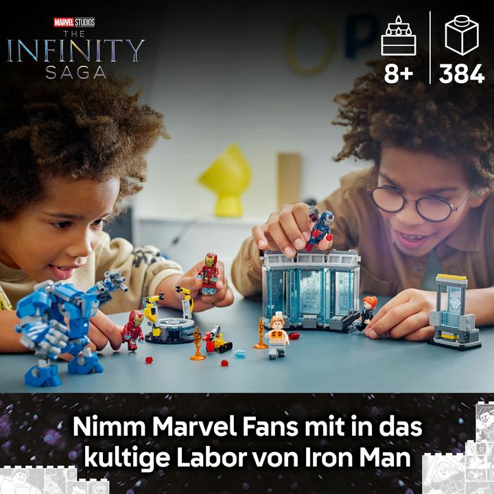 Image du produit LEGO Le laboratoire d'Iron Man : la salle des armures (76315, LEGO Super Mario)