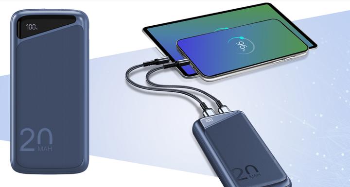 Actual product image Navitel PWR20 MX Blue (20000 mAh, 22.50 W, 74 Wh)