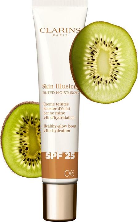 Immagine prodotto Clarins Skin Illusion - Getönte Feuchtigkeitscreme Spf25 06 (Crema solare viso, SPF 25, 40 ml)