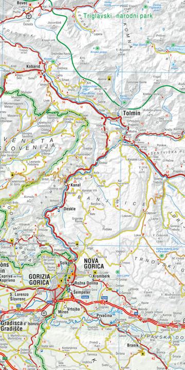 Produktbild MoTourMaps Slowenien (Julische Alpen - Karawanken) Auto- und Motorradkarte 1:250.000