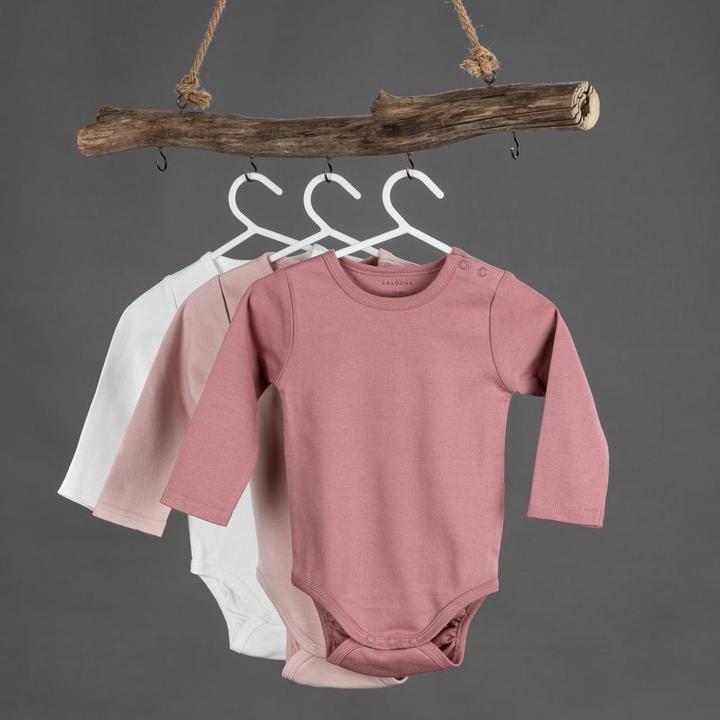 Immagine prodotto La Loona Pagliaccetti e set LaLoona - set di body a maniche lunghe con appendini - grigio bacca (74)