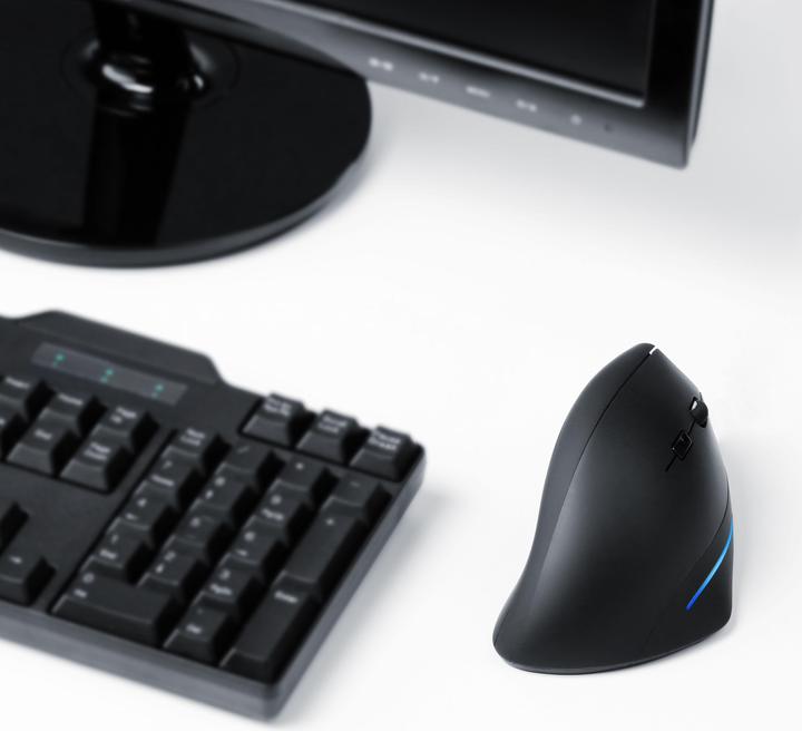 Actual product image CSL ergonomic mouse wireless, ergonomic vertical mouse 2.4 GHz, against mouse/tennis arm RSI syndrome (Wireless)