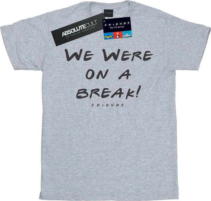 Friends We Were On A Break Text TShirt (L)