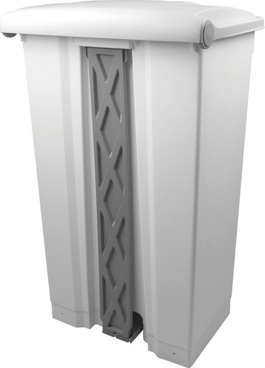 Actual product image Helit Wastepaper bin 18 l H331xØ315 mm with handle rim plastic light grey (18 l)