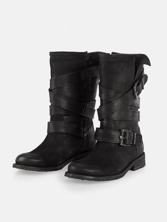 Produktbild Felmini GREDO 8562 Biker Boots mit zwei dekorativen Schnallen. Eine Verschmelzung von robustem Stil und urba (40)