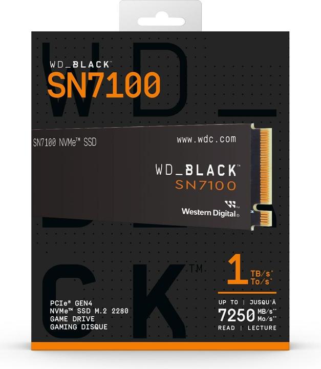 Image du produit WD Black SN7100 (1000 Go, M.2 2280)
