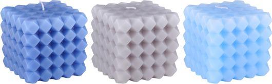 Image du produit Arti Casa Bougie carrée 8x8x8cm 3as (3 pcs)