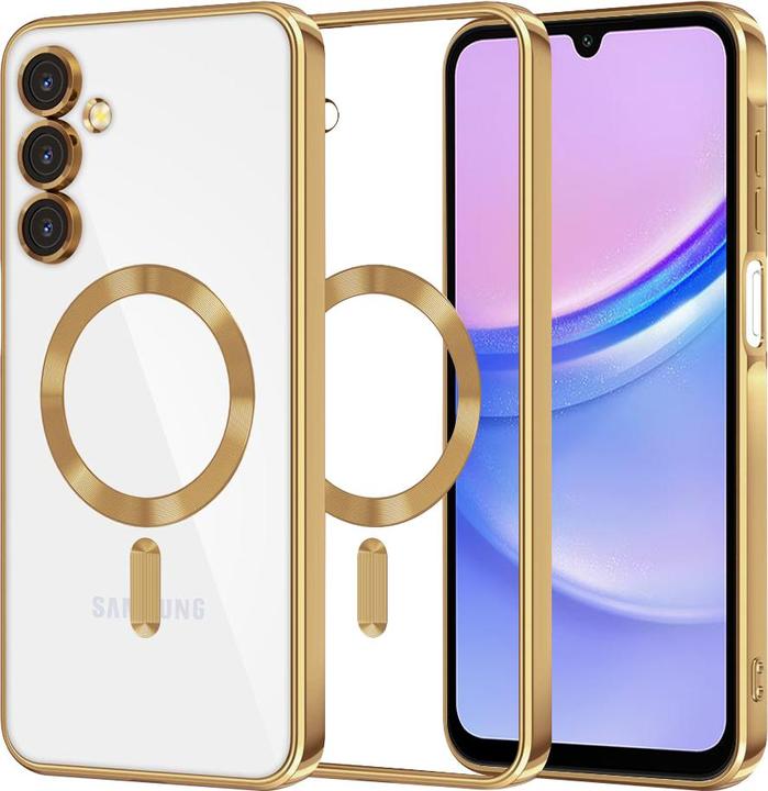 Immagine prodotto Techsuit - Luxury Crystal MagSafe - Samsung Galaxy A15 4G / A15 5G - Gold (Samsung Galaxy A15, Samsung Galaxy A15 5G)
