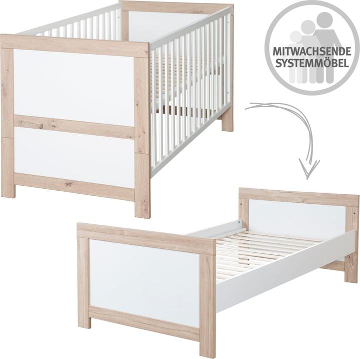 Image du produit Roba Ensemble pour chambre d'enfant Malo (Lit de bébé, Armoires pour enfant, Unité de changement)