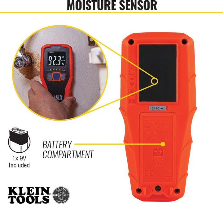Produktbild Klein Tools ET140 Materialfeuchtemessgerät Messbereich Baufeuchtigkeit (Bereich) 0 bis 100 % vol Messbereich Ho