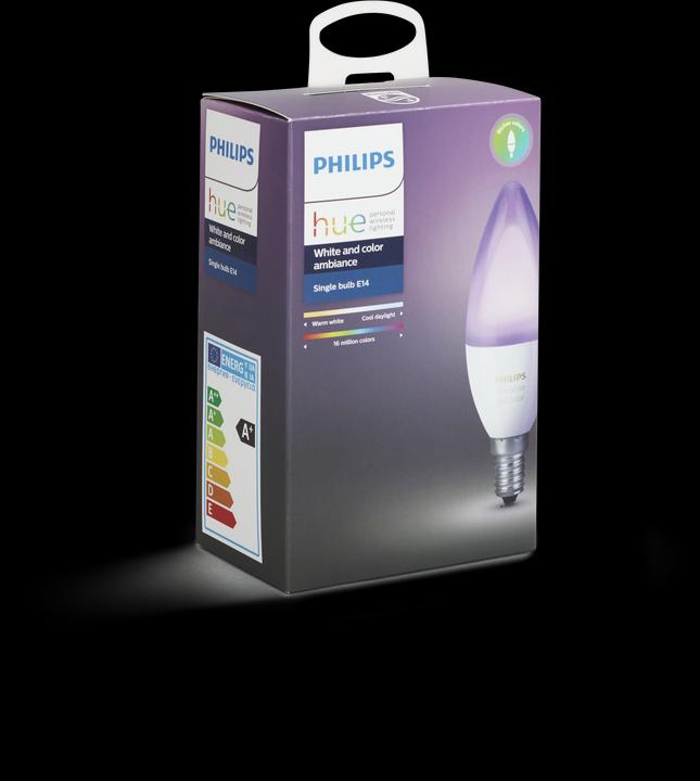 Produktbild Philips Hue White & Color Ambiance Erweiterung (E14, 6.50 W, 470 lm, 1 x, G)