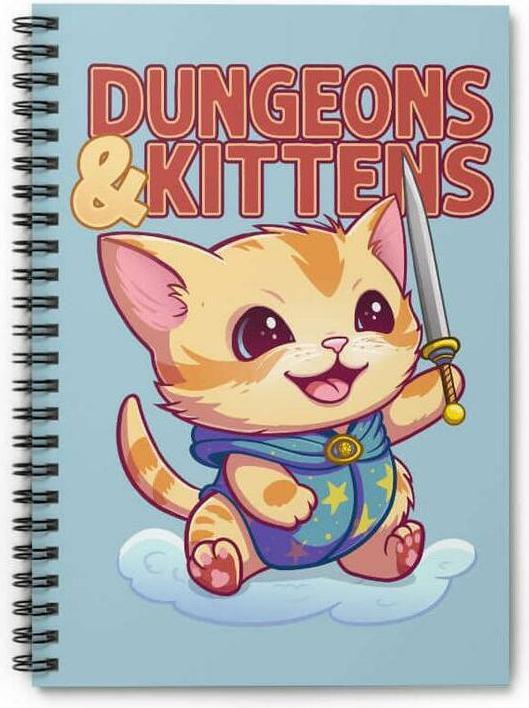 Glass Staff Notizbuch Dungeons & Kittens Mehrfarbig (Liniert, Harter Einband)