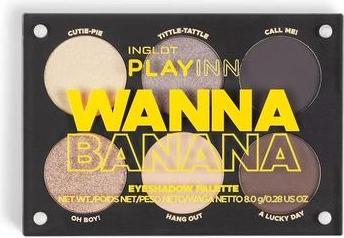 Actual product image Inglot PLAYINN Eyeshadow Palette Wanna Banana