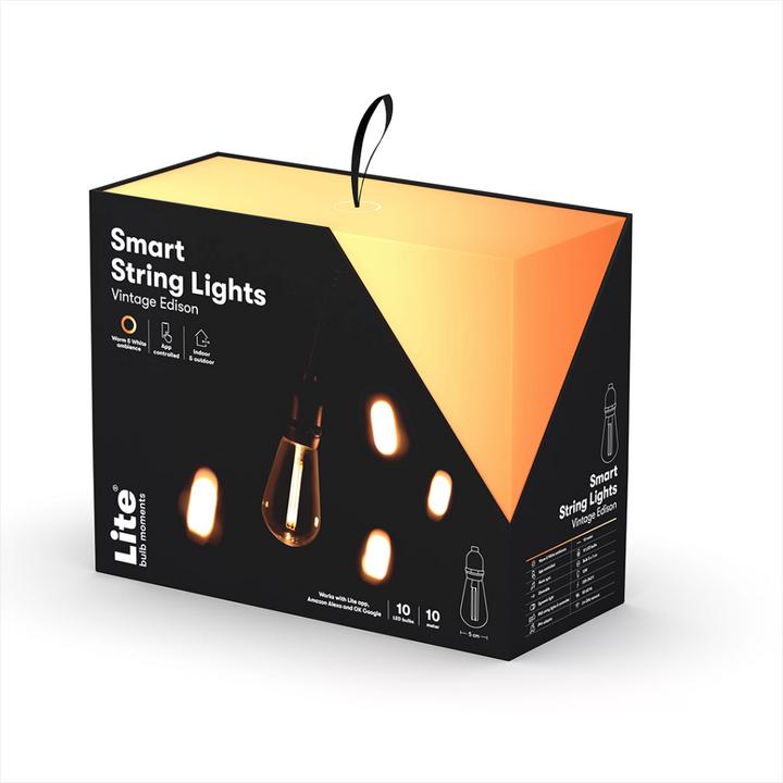 Actual product image Nordic Smartlight Lite bulb moments - smart Light Chain - Vintage Edison (13 m)