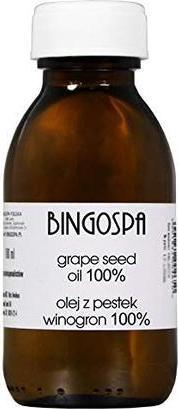 Actual product image BingoSpa Anti-Aging Grape Seed Oil for Seborrheic and Acne Skin, Skin Inflammation and Eczema, Joint (Body oil, 100 ml)