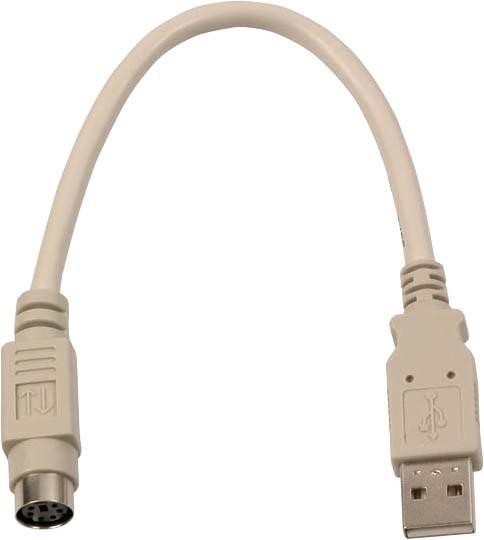 Produktbild EFB Elektronik K5307.020 USB A Mini-DIN 6pin Weiss Kabelschnittstellen-/adapter (0.20 m)