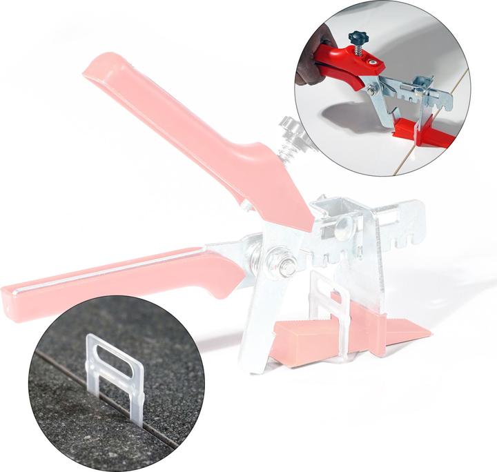 Immagine prodotto XPOtool Sistema di livellamento per piastrelle 400 linguette a strappo da 1,0 mm Aiuto per la posa di