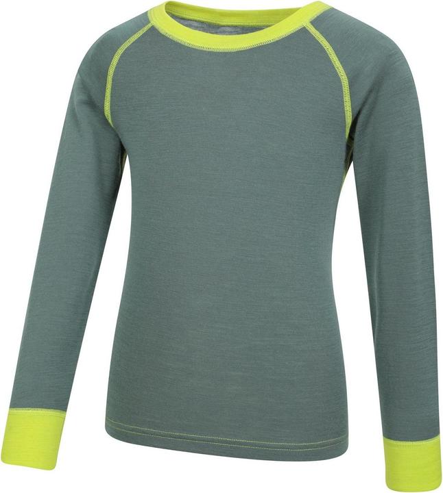 Actual product image Mountain Warehouse Childrens/Kids Merino II Round Neck Base Layer Top (104)