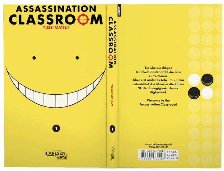 Produktbild Assassination Classroom, Band 1 (Deutsch, Yusei Matsui, 2014)