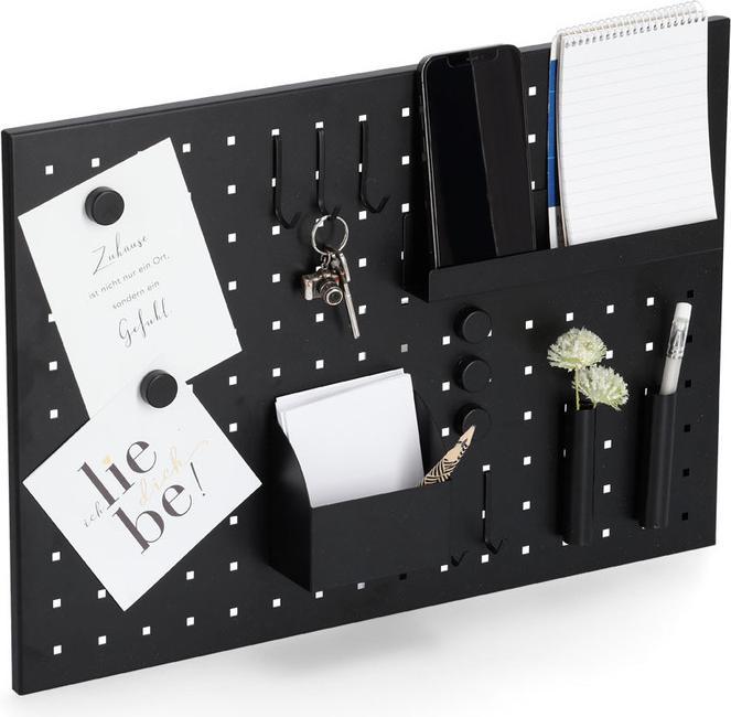 Actual product image Zeller Present Memo board with utensils, metal, black (Magnet board, 50 x 35 cm)
