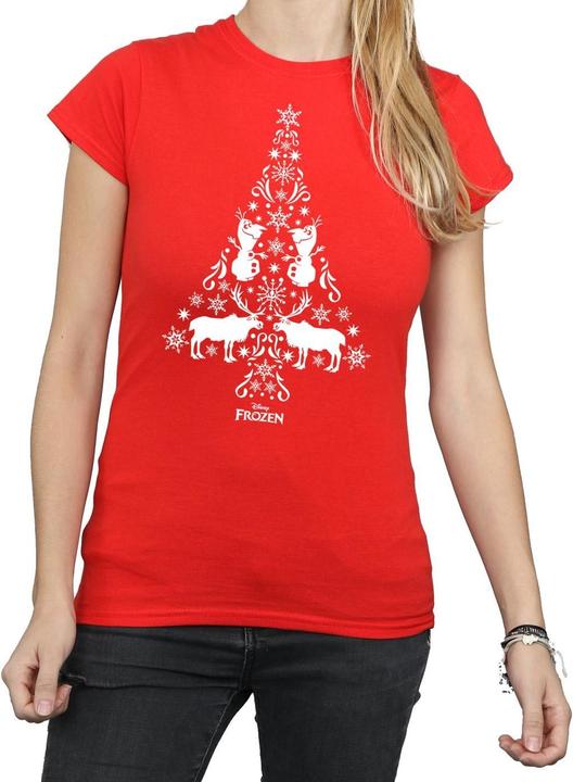Immagine prodotto Disney Frozen Christmas Tree Maglietta Donna (L)