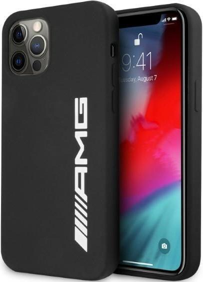 Produktbild Mercedes AMG AMHCP12LSGLBGN iPhone 12 Pro Max 6,7" czarny/black hardcase Silicone Big Logo (Apple iPhone 12 Pro Max)